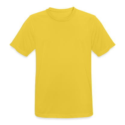 Männer T-Shirt atmungsaktiv in 9 Farben - Sonnengelb