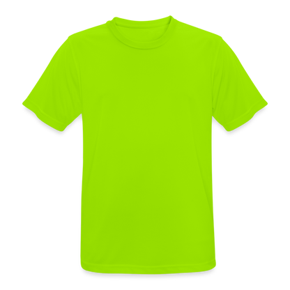 Männer T-Shirt atmungsaktiv in 9 Farben - Neongrün