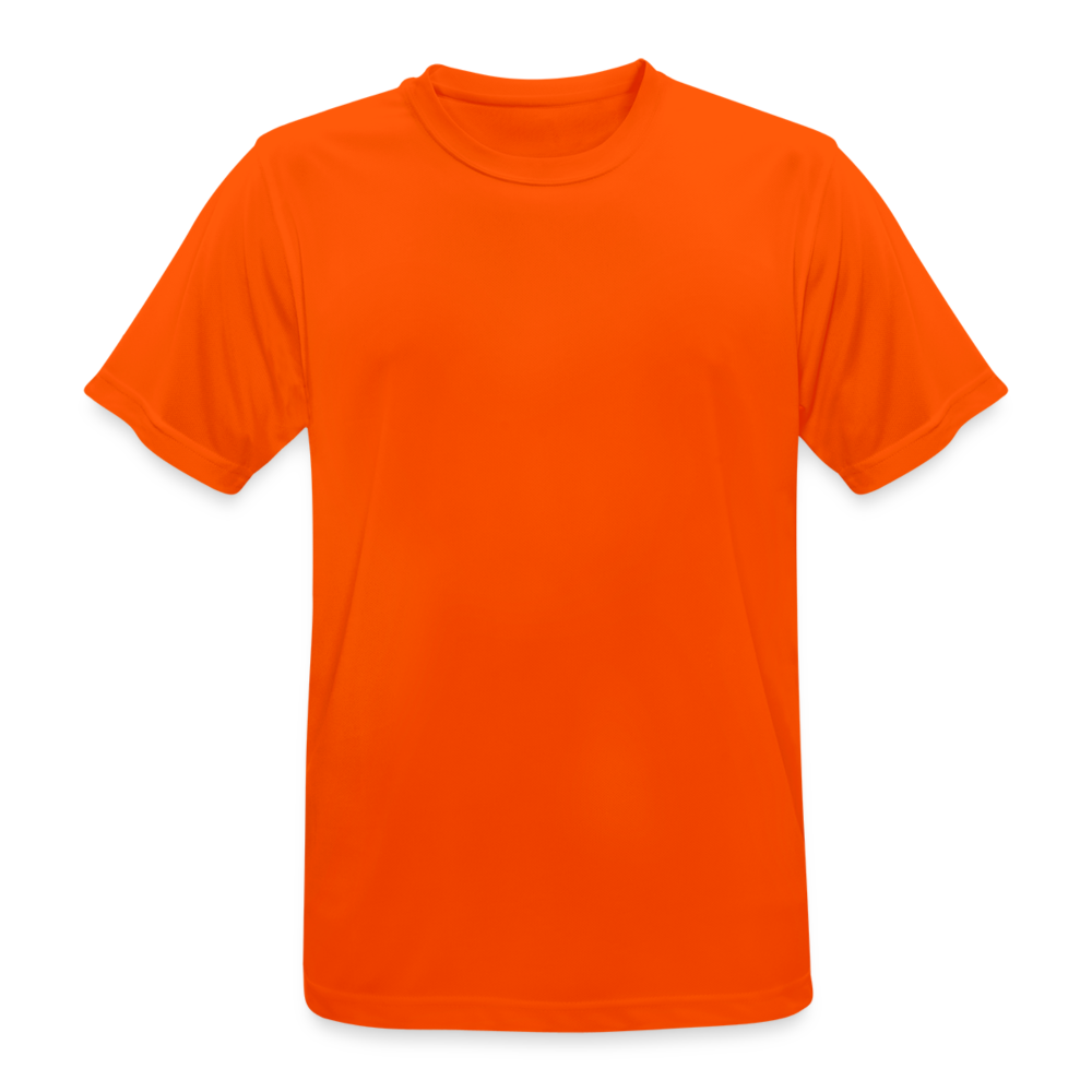 Männer T-Shirt atmungsaktiv in 9 Farben - Neonorange