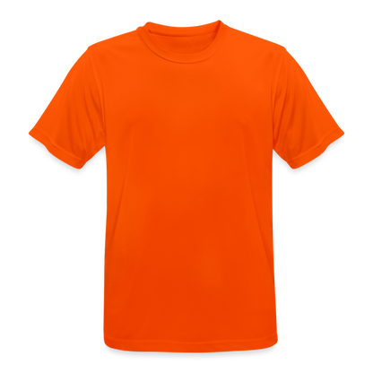 Männer T-Shirt atmungsaktiv in 9 Farben - Neonorange