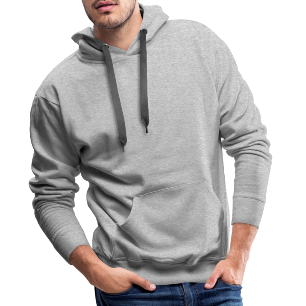 Men’s Premium Hoodie in 10 Farben - Grau meliert