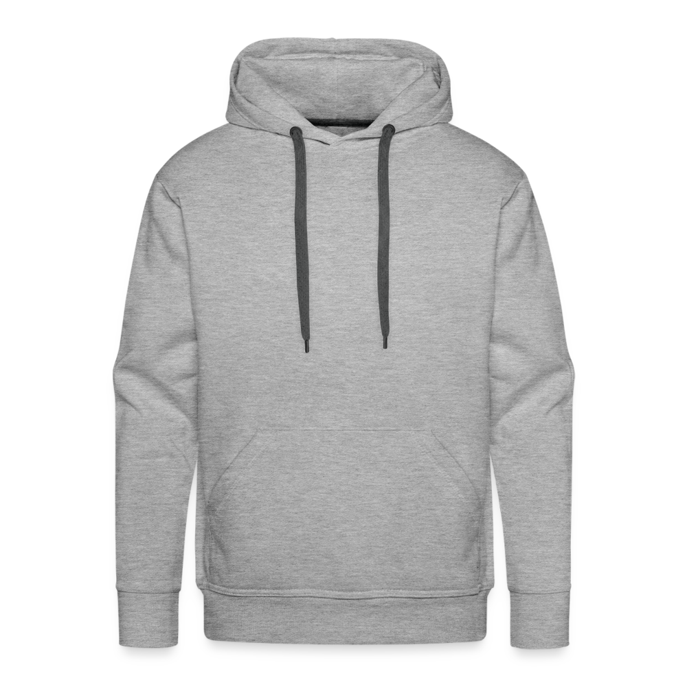 Men’s Premium Hoodie in 10 Farben - Grau meliert