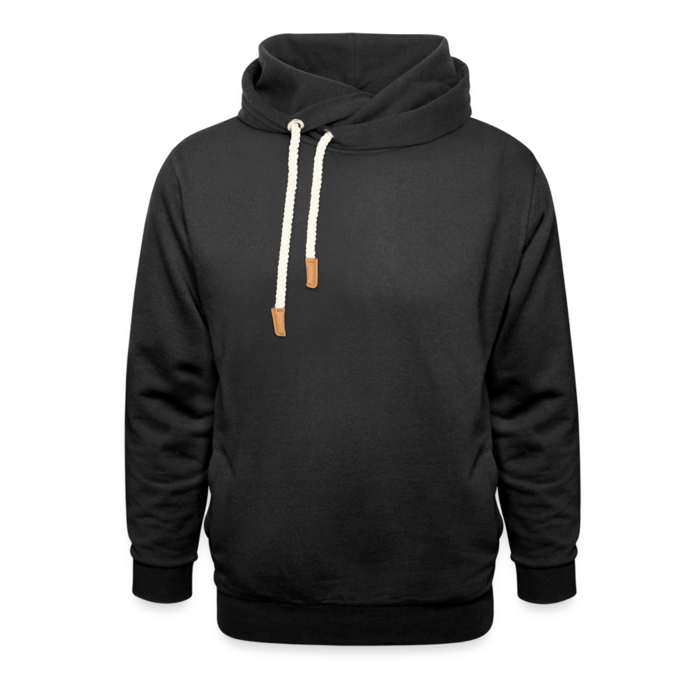 Unisex Schalkragen Hoodie in 3 Farben - Schwarz