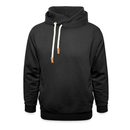 Unisex Schalkragen Hoodie in 3 Farben - Schwarz
