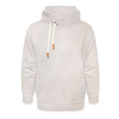 Unisex Schalkragen Hoodie in 3 Farben - Beige meliert