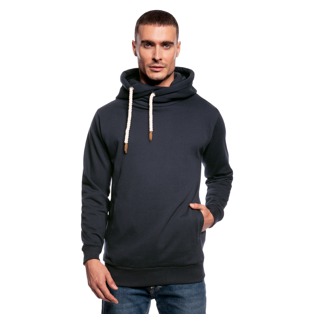 Unisex Schalkragen Hoodie in 3 Farben - Navy