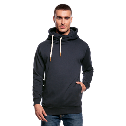 Unisex Schalkragen Hoodie in 3 Farben - Navy
