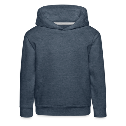Junge Premium Hoodie in 9 Farben - Jeansblau