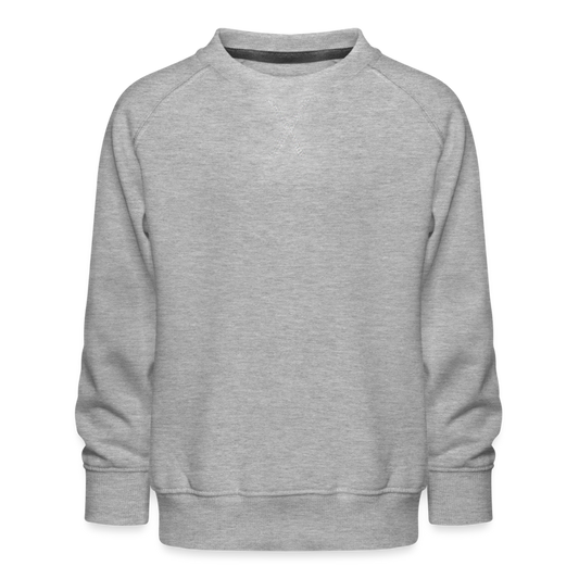Kinder Premium Pullover in 4 Farben - Grau meliert