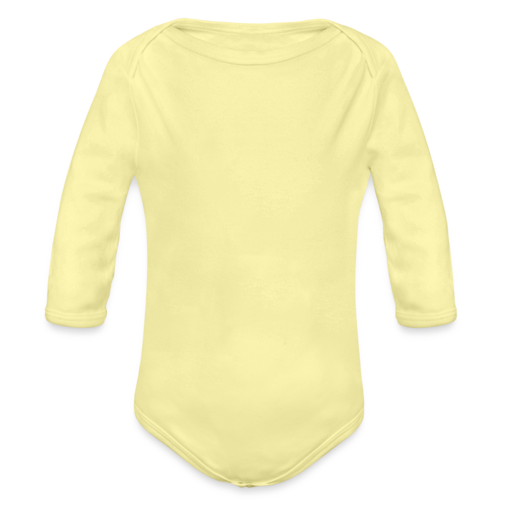 Baby Bio-Langarm-Body in 7 Farben - Hellgelb