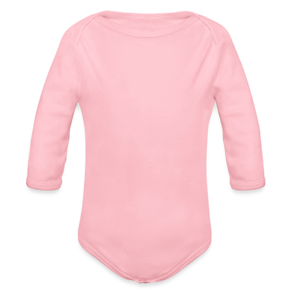 Baby Bio-Langarm-Body in 7 Farben - Hellrosa