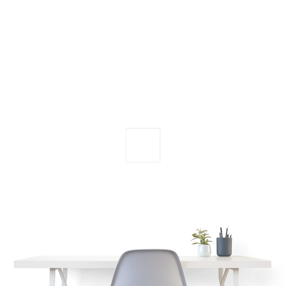Poster 20x20 cm - weiß