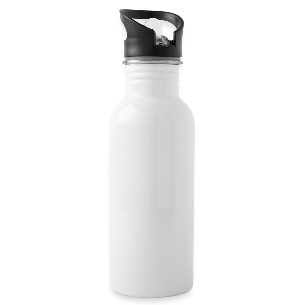Trinkflasche in 2 Farben - weiß