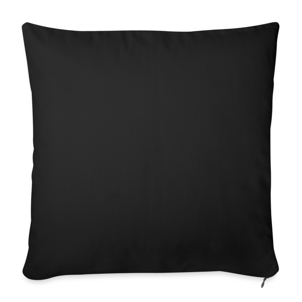 Sofakissen mit Füllung 44 x 44 cm in 7 Farben - Schwarz