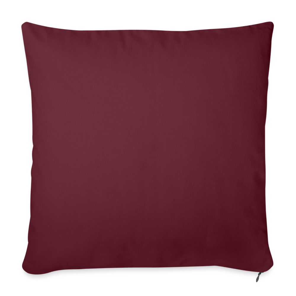 Sofakissen mit Füllung 44 x 44 cm in 7 Farben - Burgunderrot