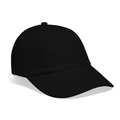 Baseballkappe in 3 Farben - Schwarz/Schwarz