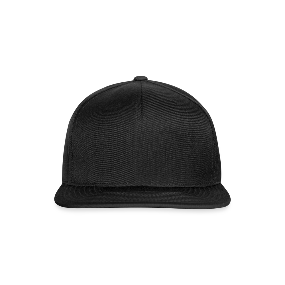 Snapback Cap in 6 Farben - Schwarz/Schwarz