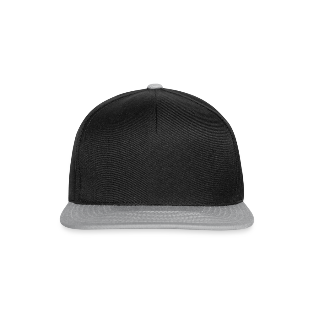 Snapback Cap in 6 Farben - Schwarz/Grau
