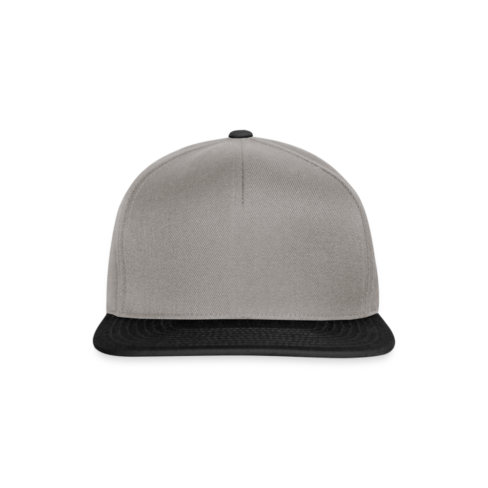 Snapback Cap in 6 Farben - Graphit/Schwarz