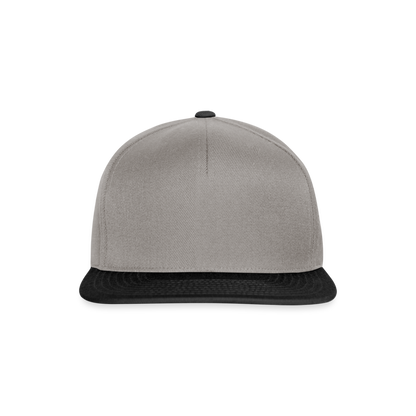 Snapback Cap in 6 Farben - Graphit/Schwarz