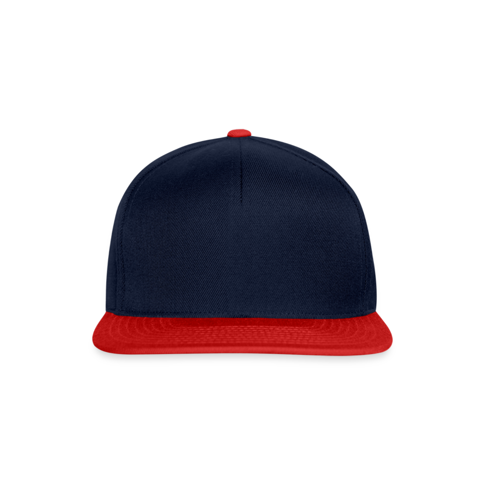 Snapback Cap in 6 Farben - Navy/Rot