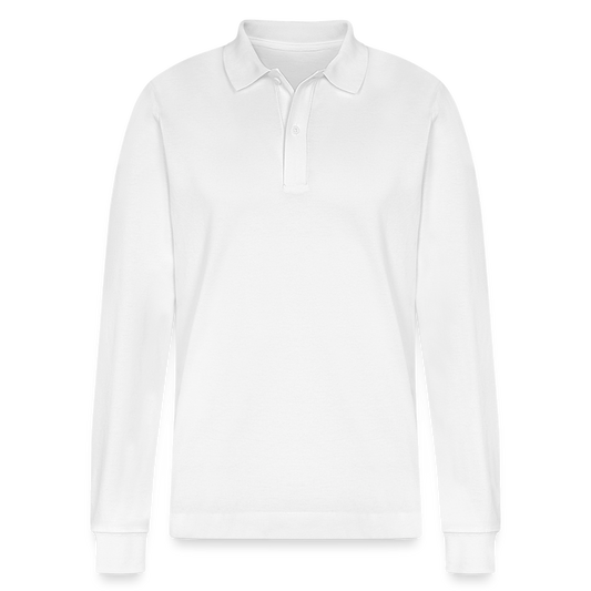 Stanley/Stella Bio-Langarm-Poloshirt - weiß