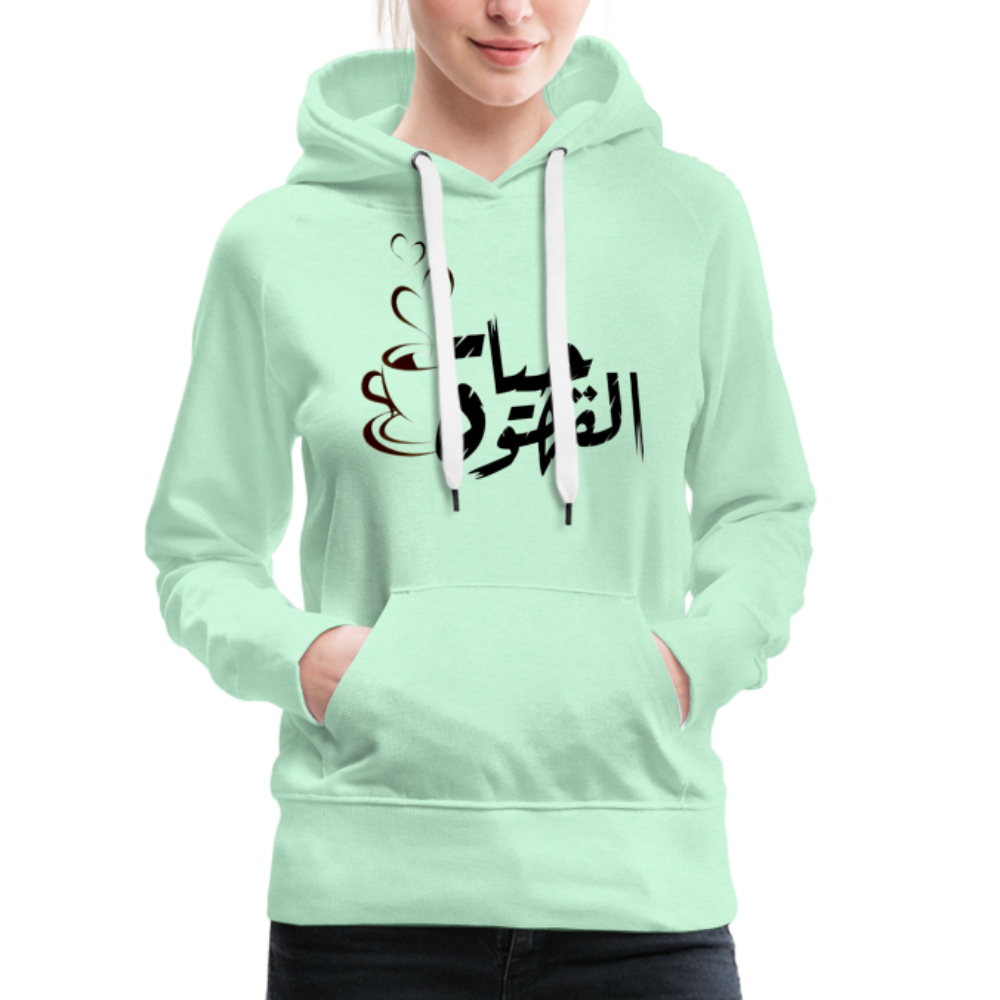 Frauen Premium Hoodie - helles Mintgrün